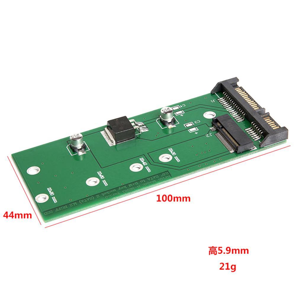 M.2 to III Adapter Card, M2 Converter to SATA3.0 for PC, Support B
