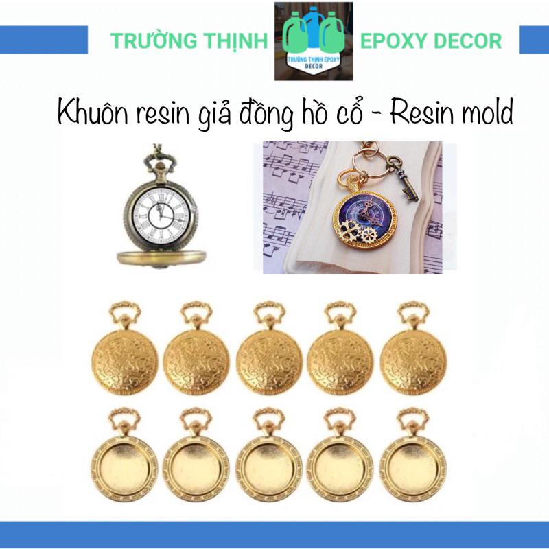 Khuôn Resin Giả Đồng Hồ Hình Tròn Màu Vàng - Trường Thịnh Sài Gòn