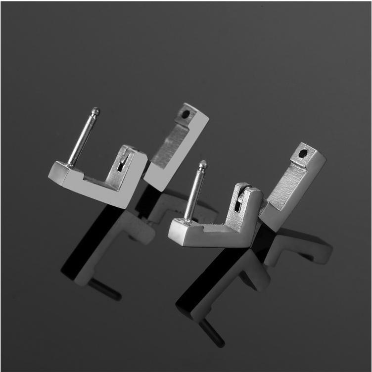 Bông tai khuyên tai hình vuông style Unisex