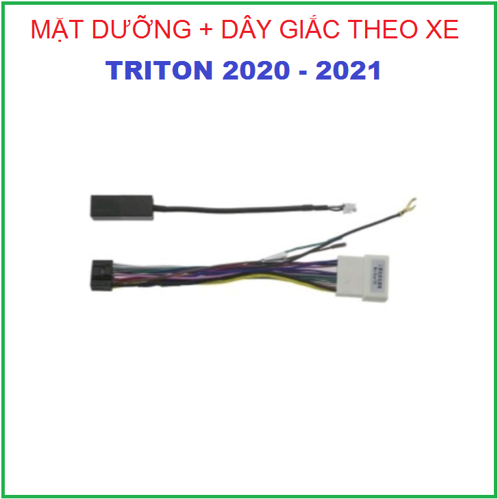 MẶT DƯỠNG TRI-TON đời 2020-2021 có dây giắc theo xe,khung dưỡng theo xe TRI.TON lắp màn 9in.