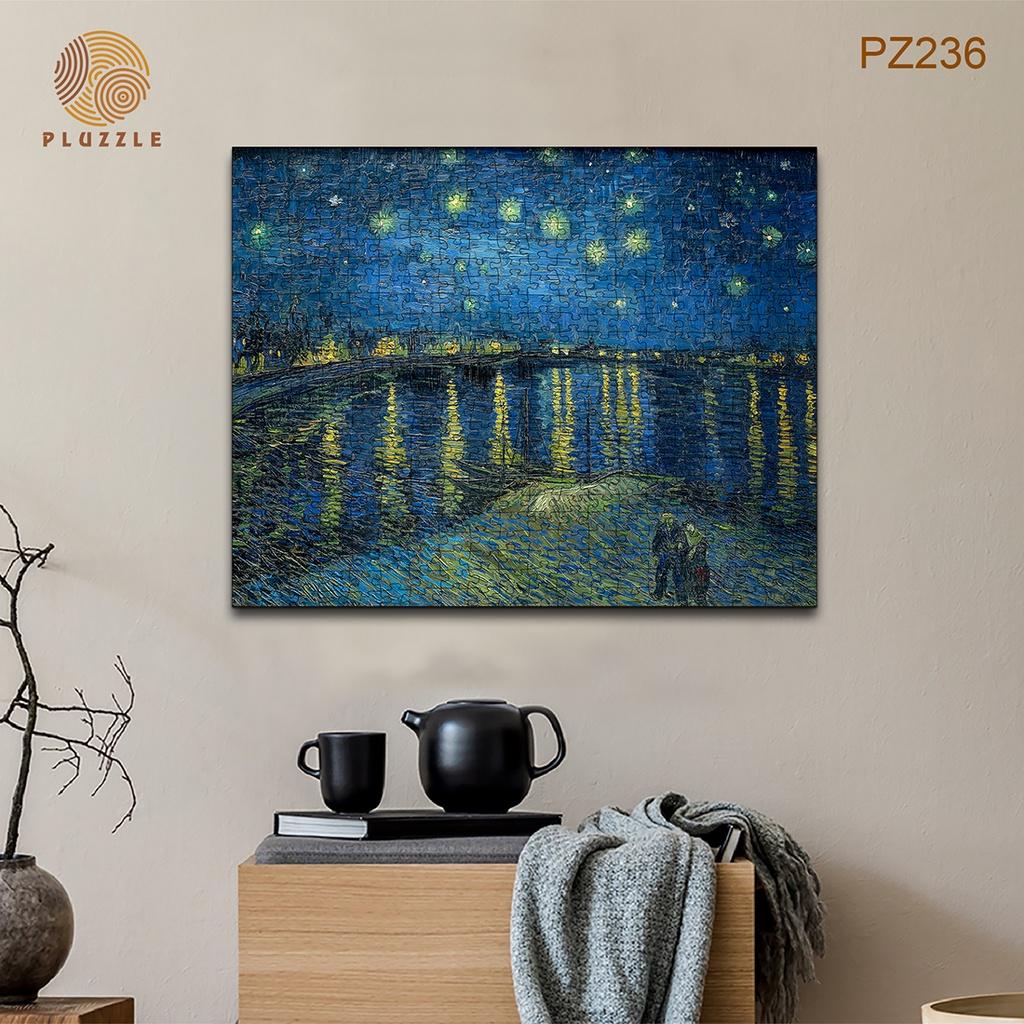 Bộ xếp hình gỗ thông minh puzzle đồ chơi ghép hình 500 miếng - PZ236 - Starry Night Over the Rhône