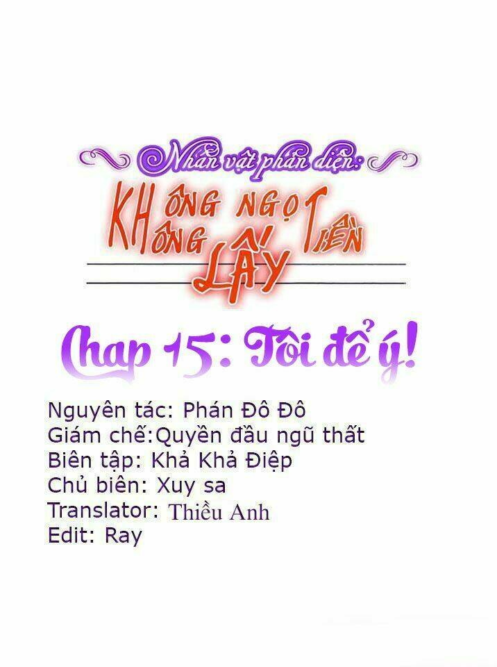 nhân vật phản diện: không ngọt không lấy tiền chapter 15.1 1