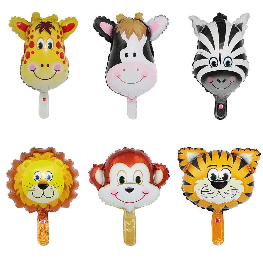 Cute Cartoon Animal Head Balloon Foil balloon for Kid Birthday Party Giraffe