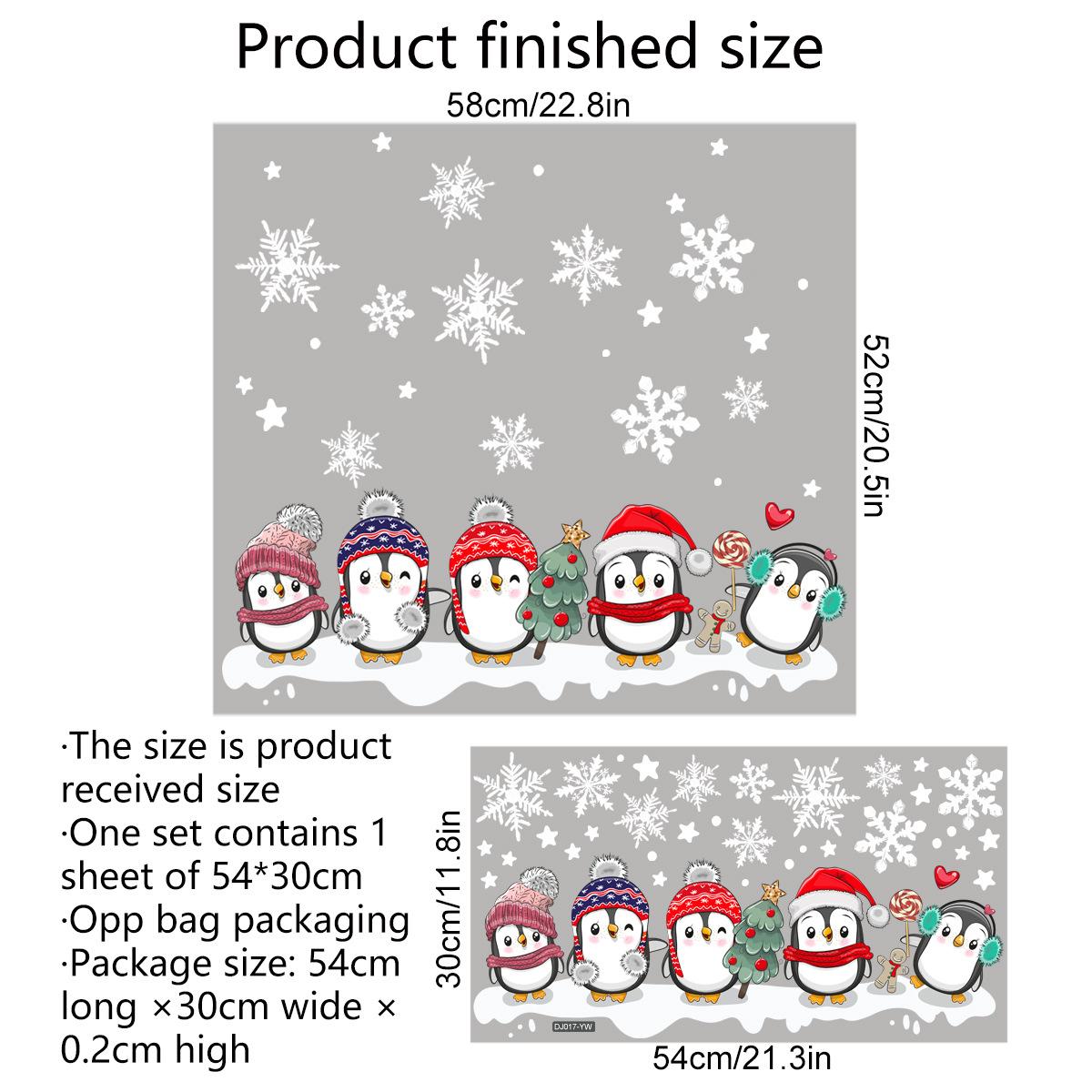 Hình ảnh cửa sổ Hình ảnh Giáng sinh Snowflakes Trang trí cửa sổ Trang trí cửa sổ Trang trí nhãn dán Giáng sinh Tĩnh Trang trí Giáng sinh có thể tháo rời cửa sổ Nhãn dán cửa sổ