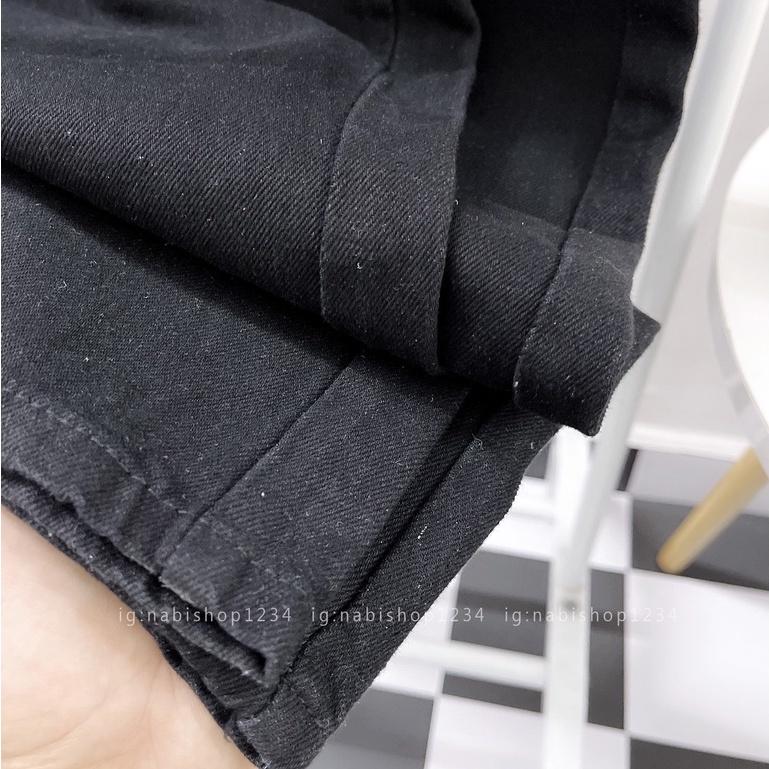 Quần Ống Rộng Suông Nữ Lưng Cao Vải Jeans Mã 3167 + 5043 Nabishop1234
