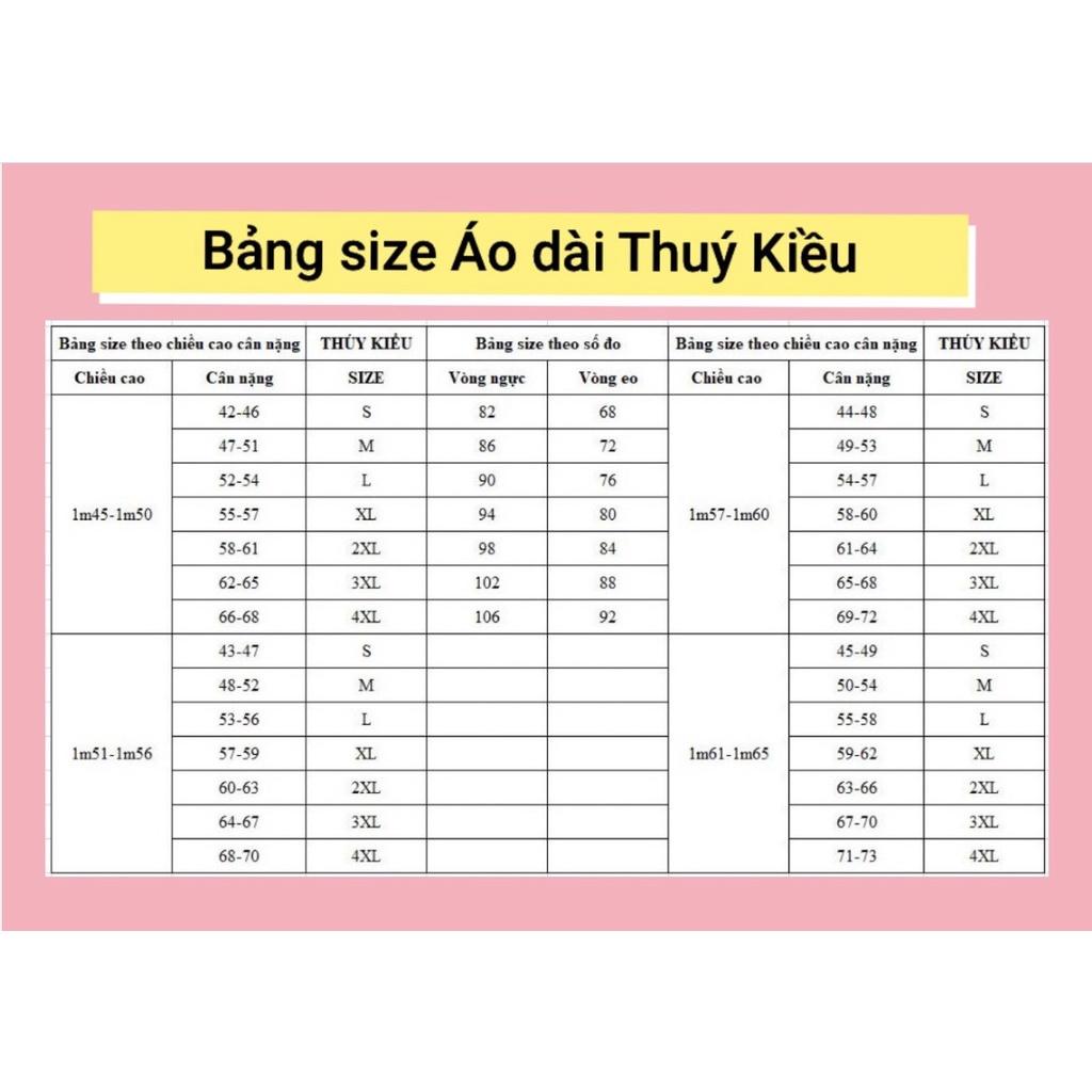 Áo dài nữ thiết kế đẹp may sẵn cách tân trung niên tết nền xanh K67 Thúy Kiều mềm mại, co giãn,áo dài giá rẻ