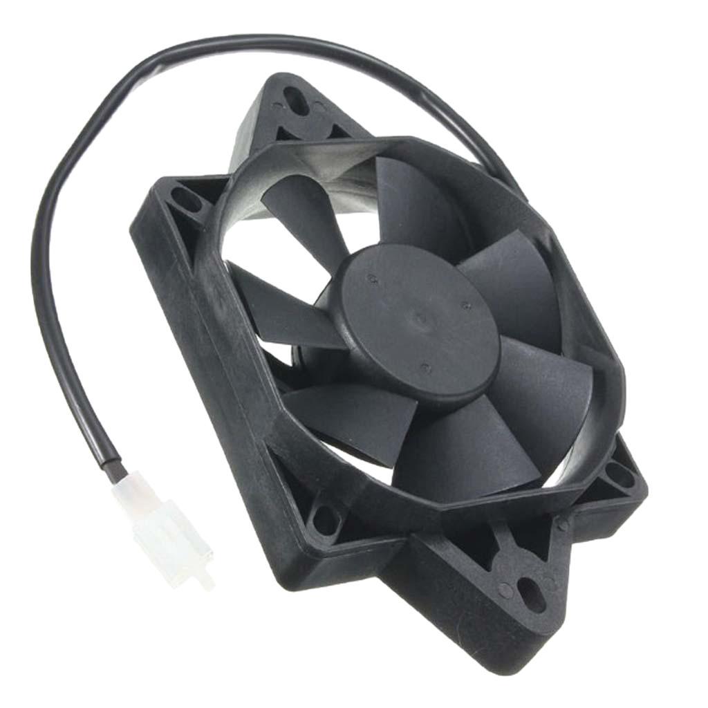 2 Pieces 12V Electric Engine Cooling Fan Radiator Motorcycle ATV 150-250cc