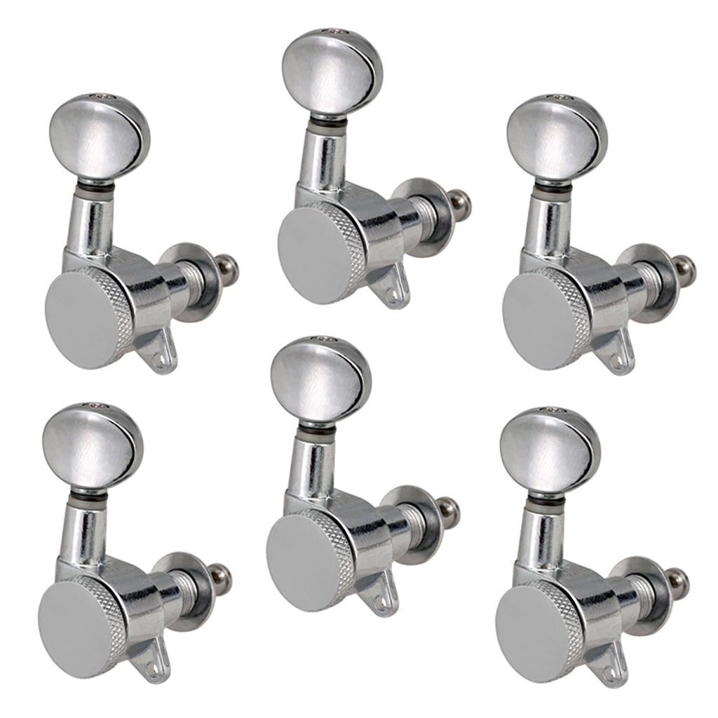 Baoblade 6R Đàn Guitar Điện Hình Bầu Dục Lõm Nút Chỉnh Chốt Máy Đầu Núm Một Phần