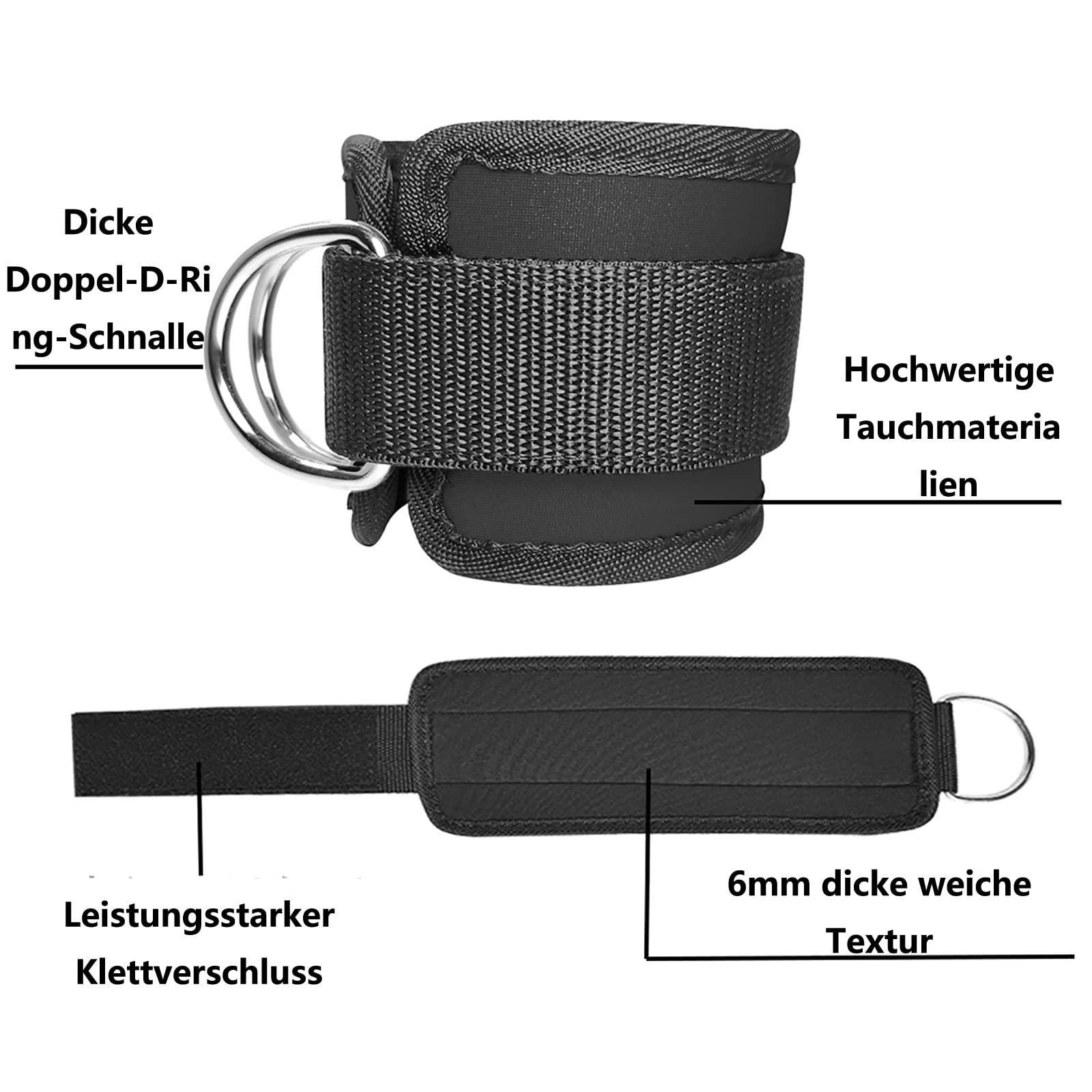 Vòng chân huấn luyện chân của 2pc Vòng đai đi bộ Double D-Ring Foot Buffs unisex Foot Feo mắt cá chân với paddes velcro và neoprene mạnh mẽ để huấn luyện chân trên cáp trên cáp