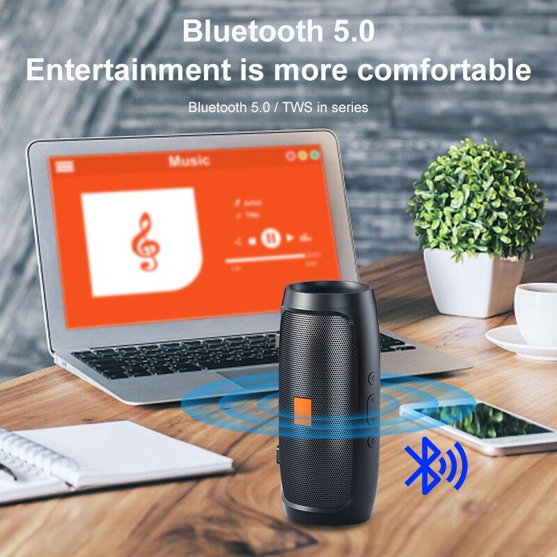 Loa Bluetooth Loa Kép Âm Thanh Nổi Ngoài Trời Tfusb Phát Fm Giọng Nói Phát Sóng Loa Siêu Trầm Di Động 50 Loa Không Dây Color: Red