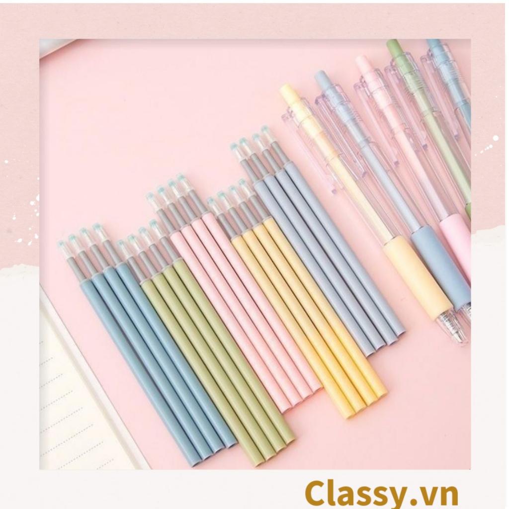 Classy Túi 20 ruột bút màu ngẫu nhiên, bút gel, bút mực màu đều, đậm, nét PK1516