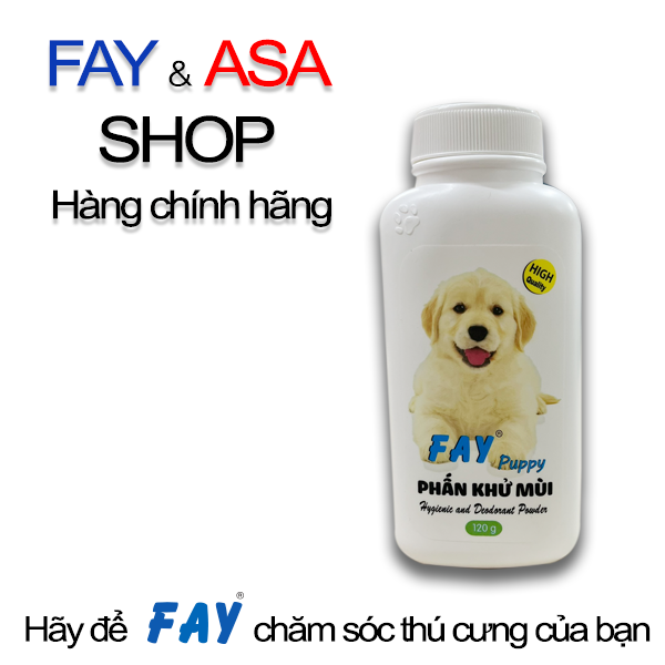 Phấn khử mùi Fay Puppy - 120g