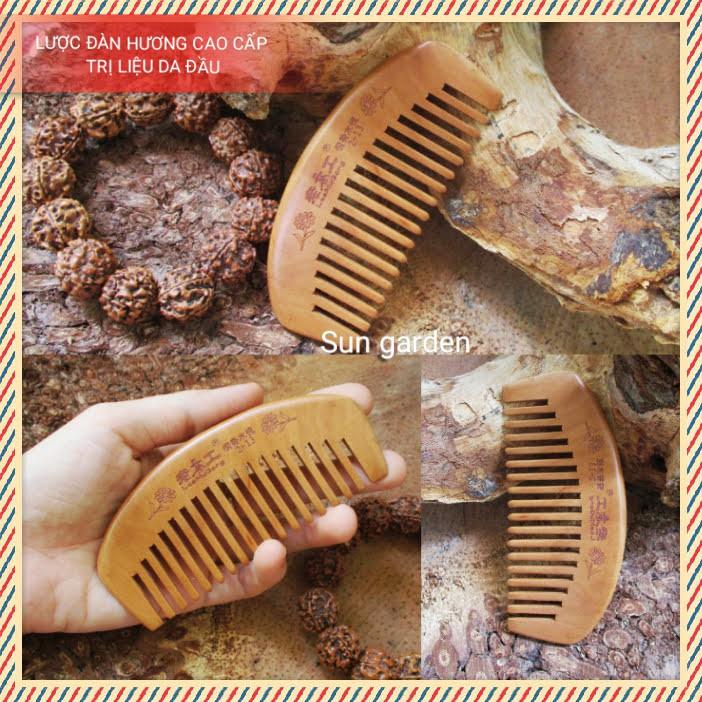 LƯỢC GỖ ĐÀN HƯƠNG CHẢY TÓC CHỐNG TĨNH ĐIỆN