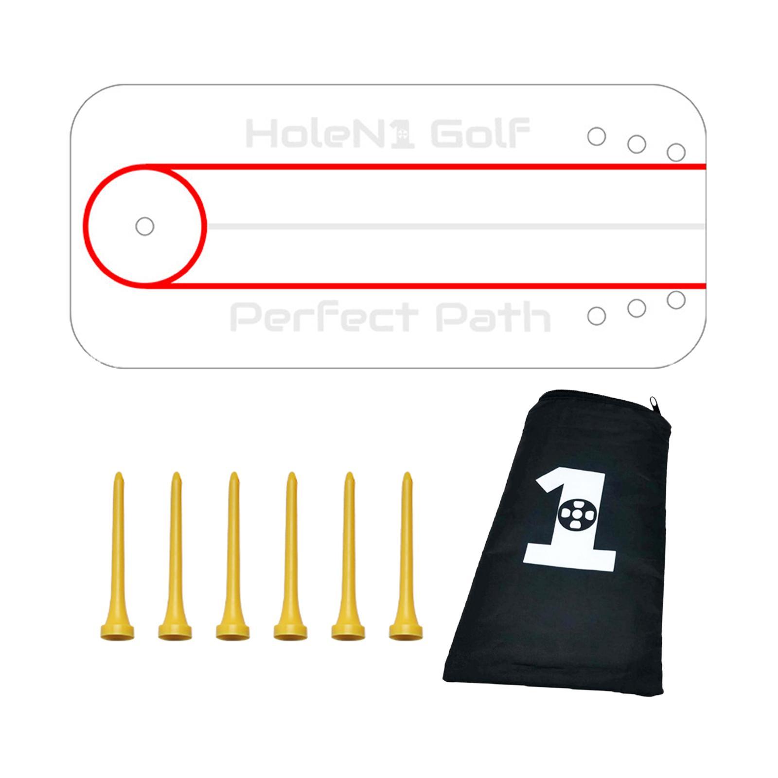 Golf Putting Aid Alignment Swing Trainer Straight Hitting Tool