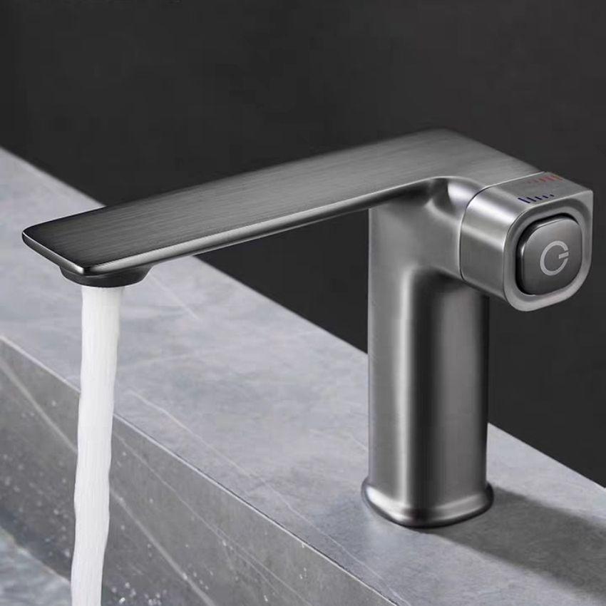 Vòi lavabo GRÜNDER ổn định nhiệt độ màu ghi xám trang nhã cao cấp