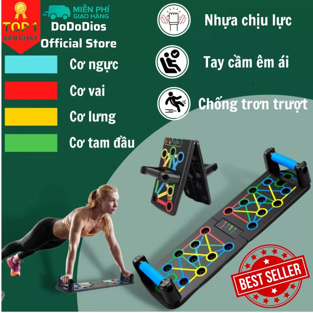 dụng cụ chống đẩy hít đất đa năng 16in1 bài tập gym tại nhà phục vụ đa đạng mọi khối cơ - Chính hãng DoDoDios