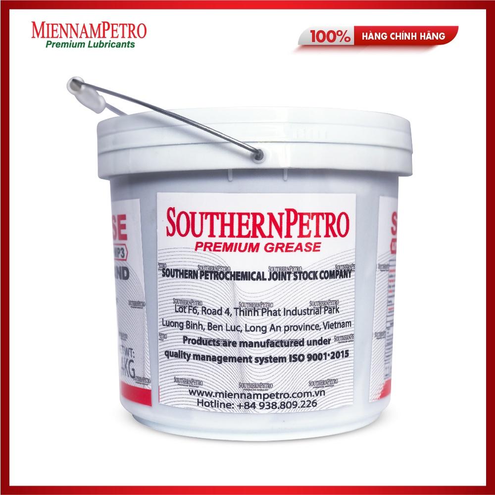 Mỡ Bôi Trơn MiennamPetro Sinogrease Lithium MP3 4KG Đa Dụng Bảo Vệ ​Xe Ô Tô Công Nghiệp Cao Cấp