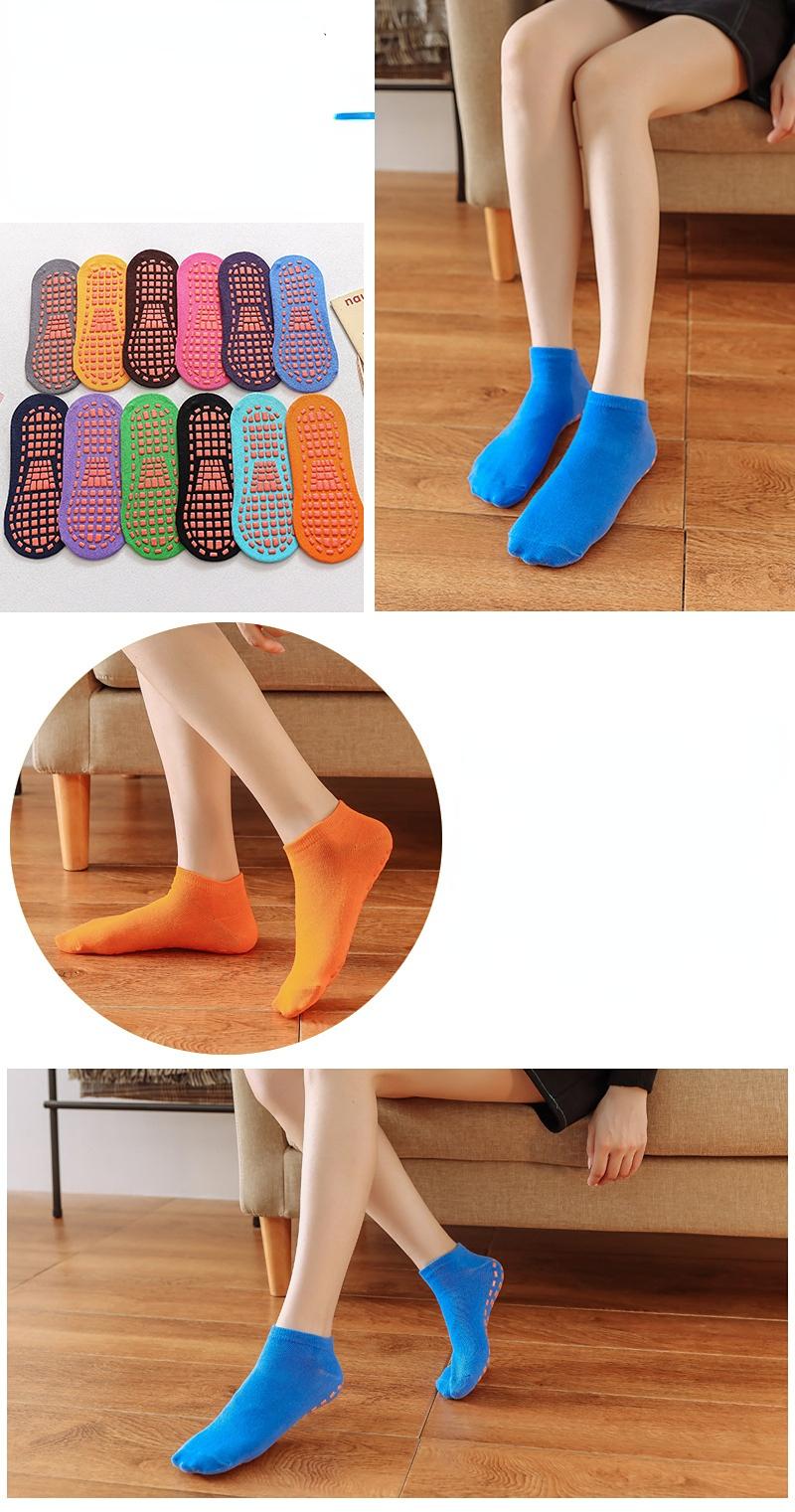 Trampoline Kids Người lớn Người lớn chống trượt SOCKS COTTY-Child Cotton SOCTIT SOCT thể thao bên ngoài Thể thao Trẻ em không trượt. Color: Orange Size: EU 23-29