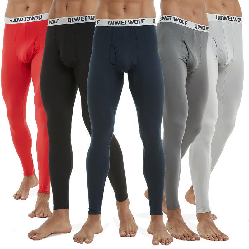 Quần lót sinh nhiệt nam mỏng Modal Quần Legging Thon thun dài johns đáy