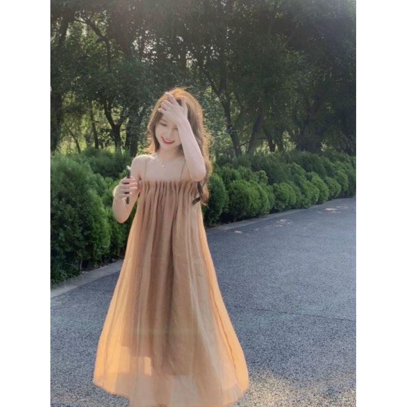 ĐẦM MAXI XẾP LI 2 DÂY