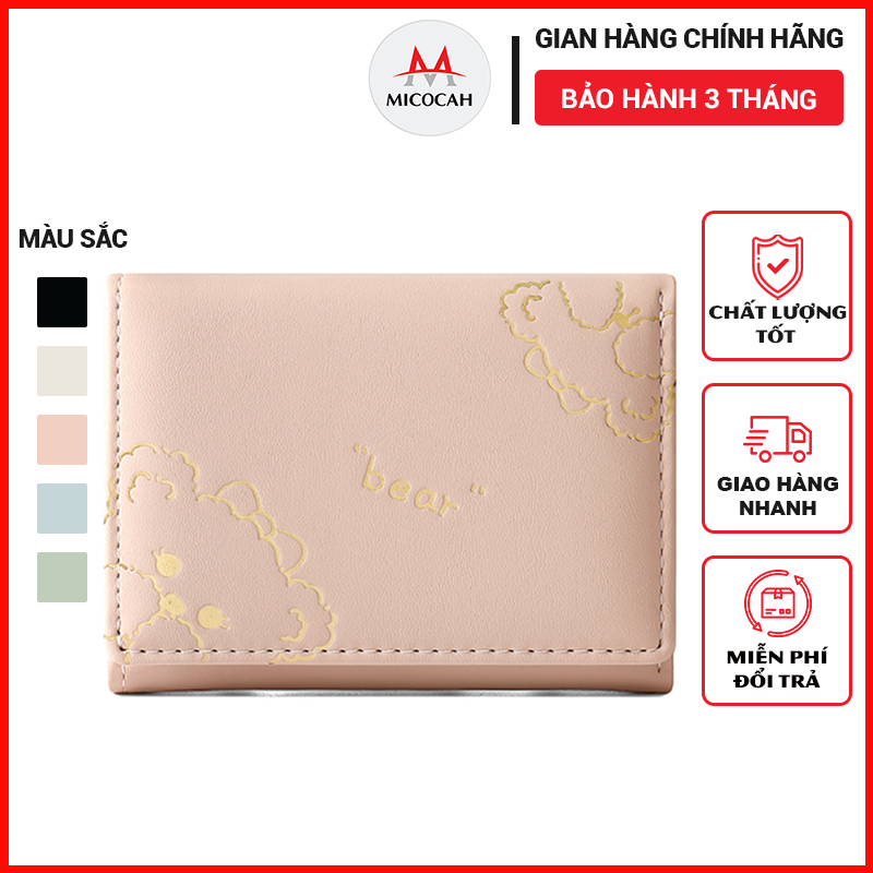 Ví Nữ Ngắn Mini Thời Trang Chính Hãng TAILIAN Nhỏ Gọn Nhiều Ngăn Đựng Tiền Da Cao Cấp Cực Đẹp Giá Rẻ TM17 - Micocah