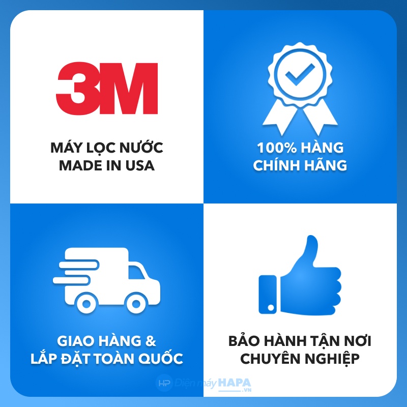 Máy Lọc Nước 3M FF100 3MFF101 Chuẩn Nước Khoáng Uống Trực Tiếp Không Dùng Điện - Nhập Khẩu Mỹ, Hàng Chính Hãng 3M