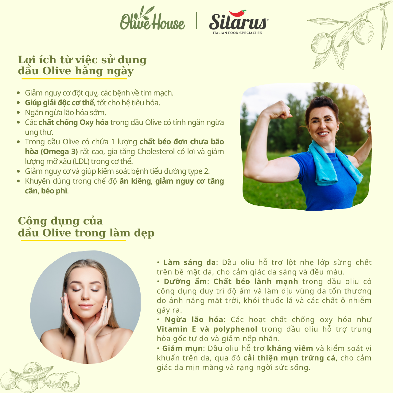Dầu Olive POMACE Silarus 5 Lít dùng chiên rán, nấu ăn hằng ngày, giảm chất béo có hại - thương hiệu Silarus nhập khẩu từ Ý