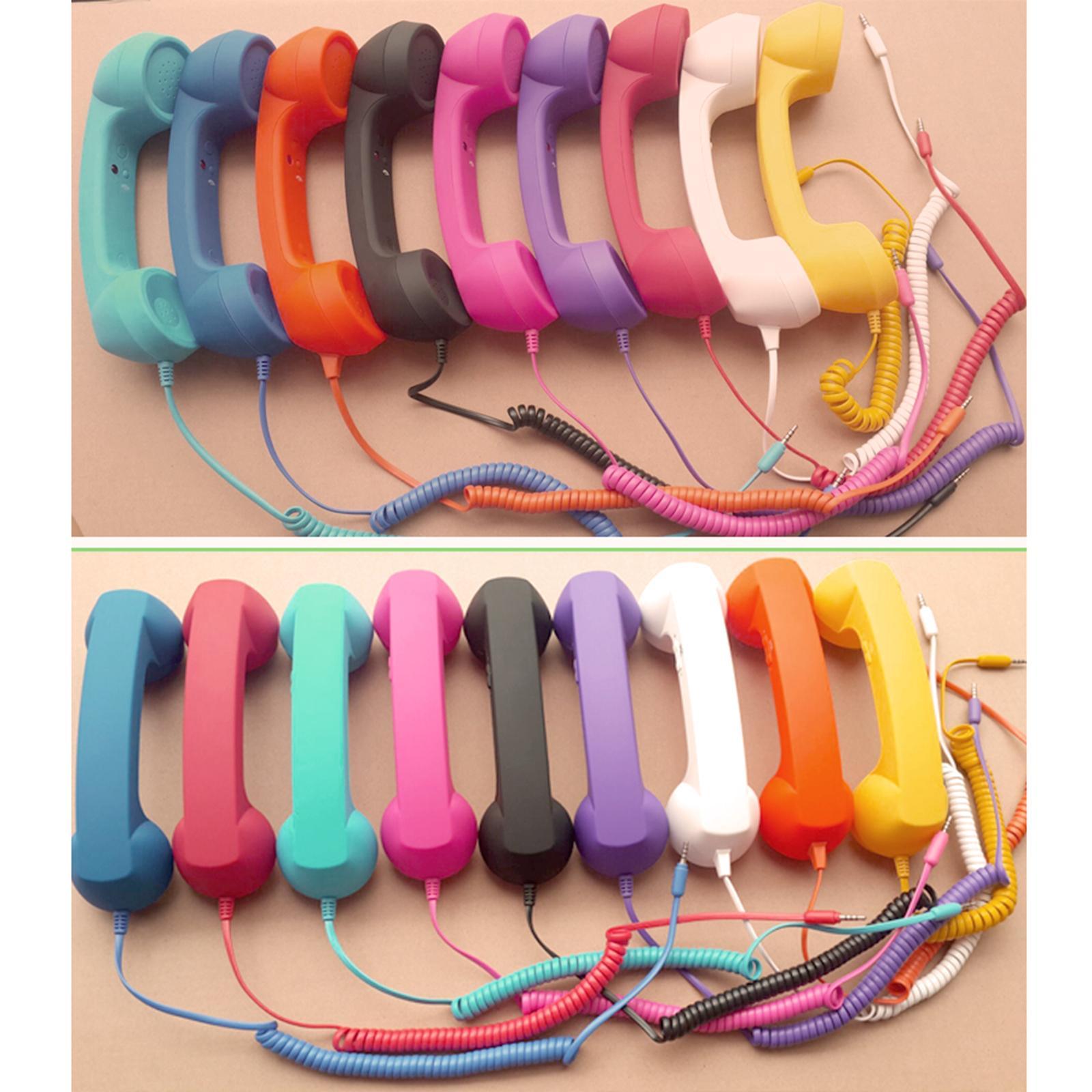 2-3pack Retro Telephone Handset 3.5mm Classic Mini for iPhone iPad Mobile Phones