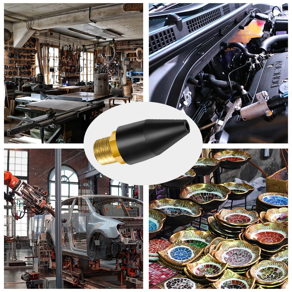 Rubber / Brass Tip for Air Blow  1/8 Inch NPT Male -