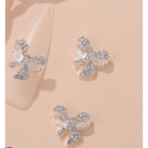 charm nơ mã mới trang trí nail