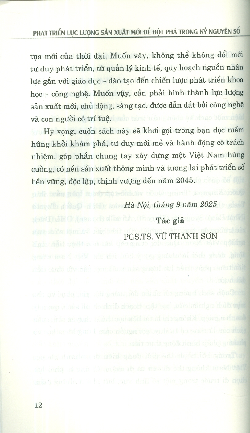 Phát Triển Lực Lượng Sản Xuất Mới Để Đột Phá Trong Kỷ Nguyên Số (Sách Chuyên Khảo)