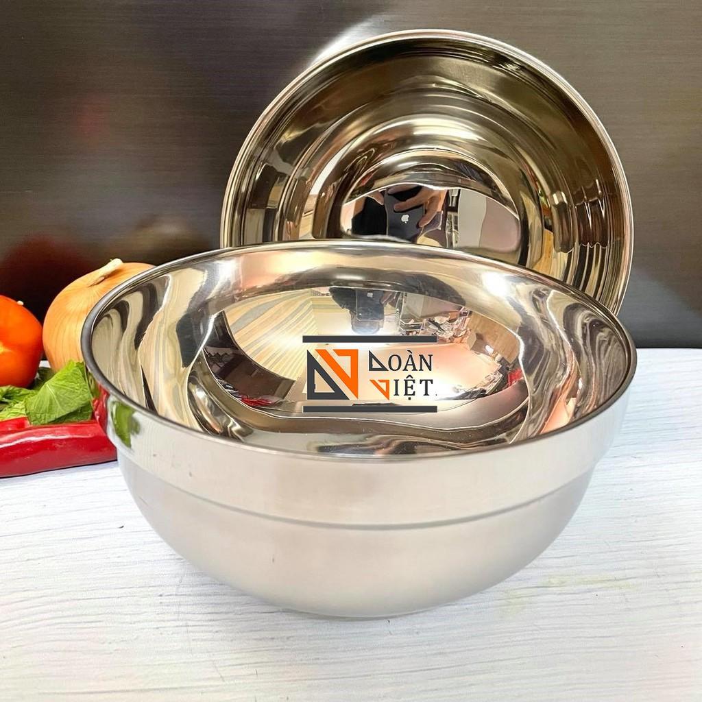 TÔ INOX 2 LỚP CÁCH NHIỆT CAO CẤP - Combo 2 TÔ (Size 14,16,18, 20 cm )