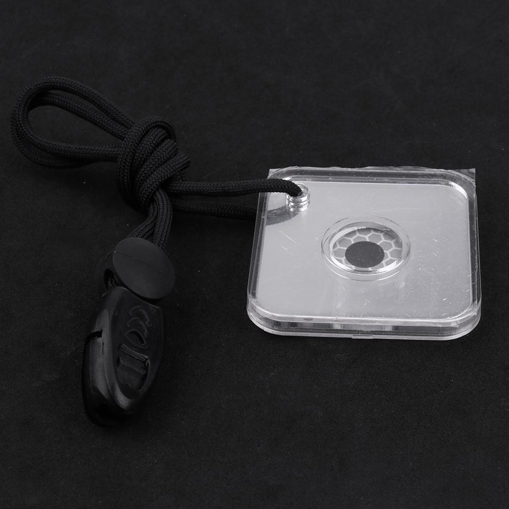 2pcs Outdoor Hiking Emergency Survival Reflective Signal Mirror with Whistle