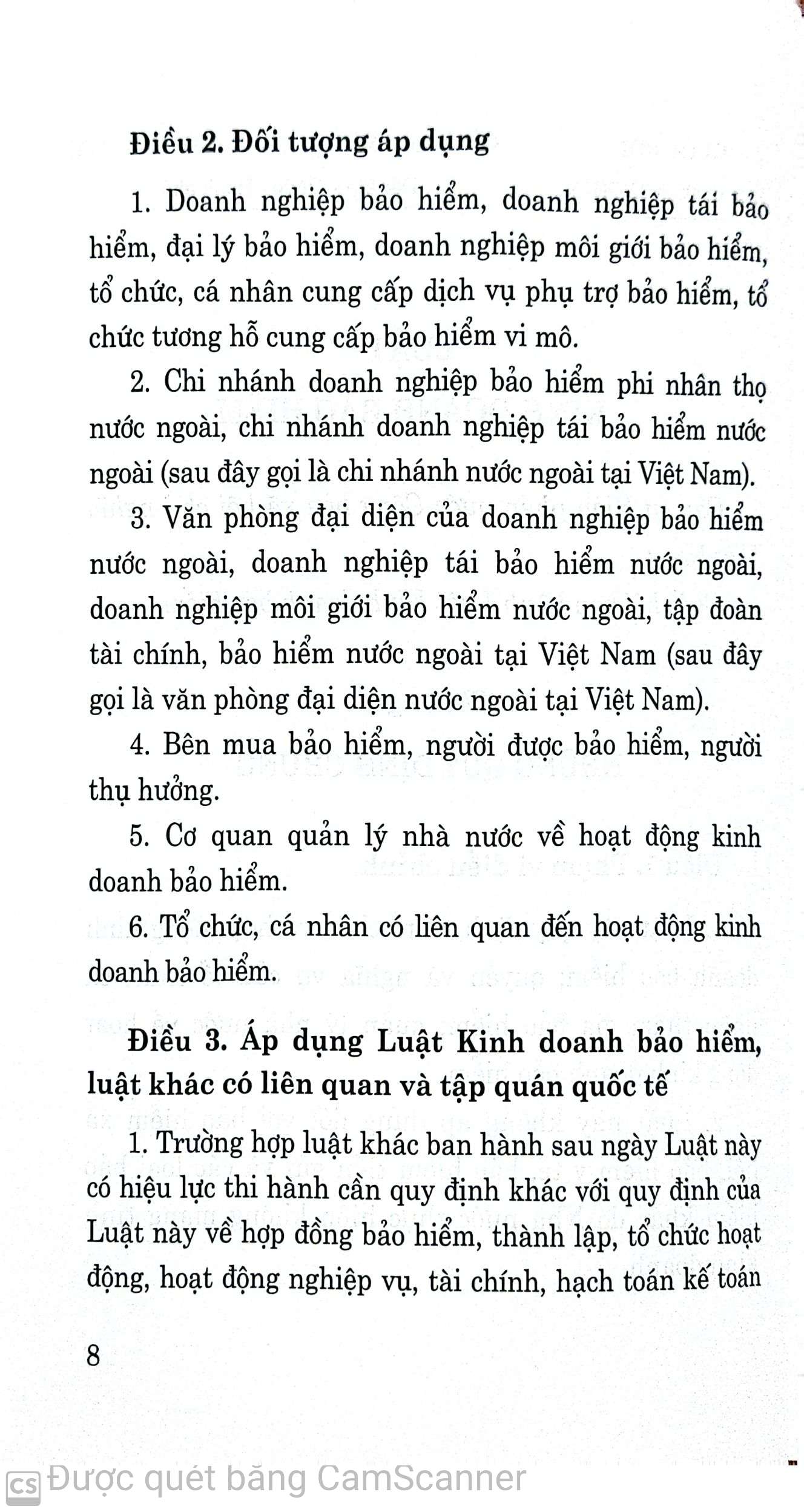 Luật Kinh doanh bảo hiểm