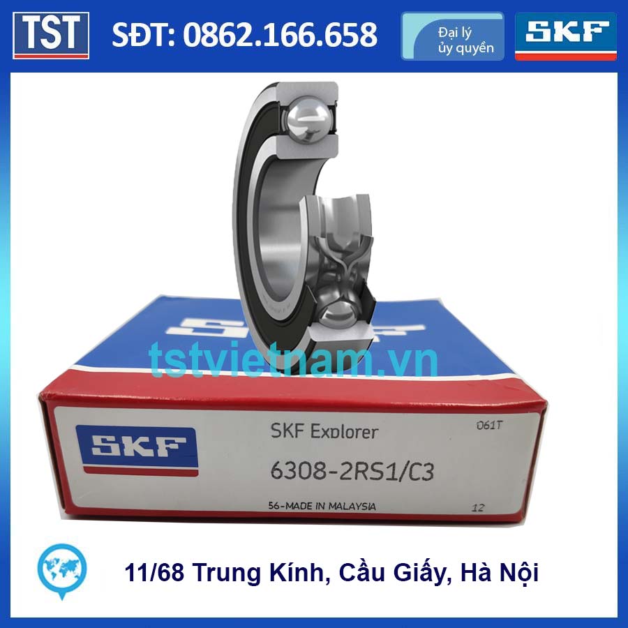 Vòng bi bạc đạn SKF 6308-2RS1/C3