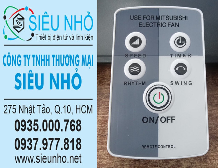 Điều khiển dùng cho quạt đứng và quạt treo tường Mitsubishi