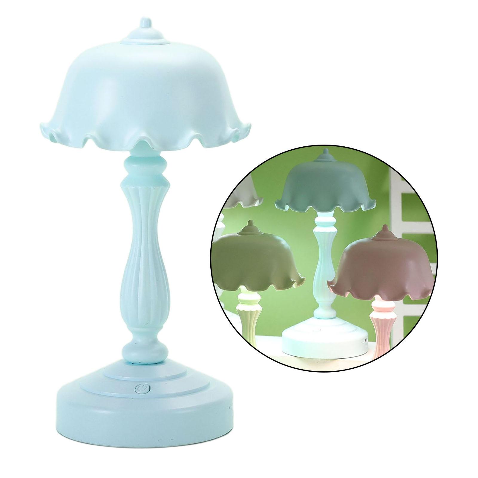 Bedside Table Lamp, with USB Ports, ABS Charger Base with Lotus Shade, Modern Desk Lamp for Bedroom, Living Room, Kid's Room, Dorm, Office