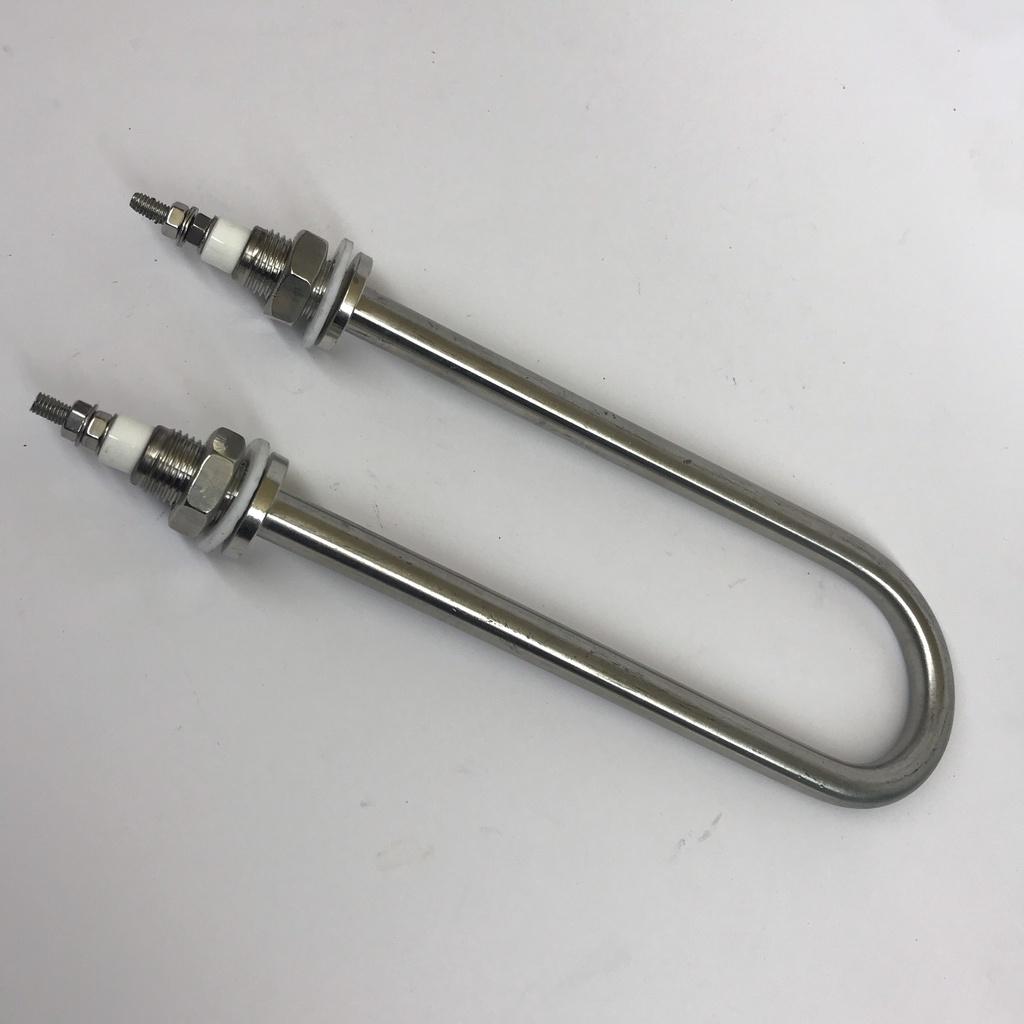 Điện trở đun nước Inox chữ U đơn công suât 1KW, 1,5KW, 2KW chiều dài 20cm 220v 380v