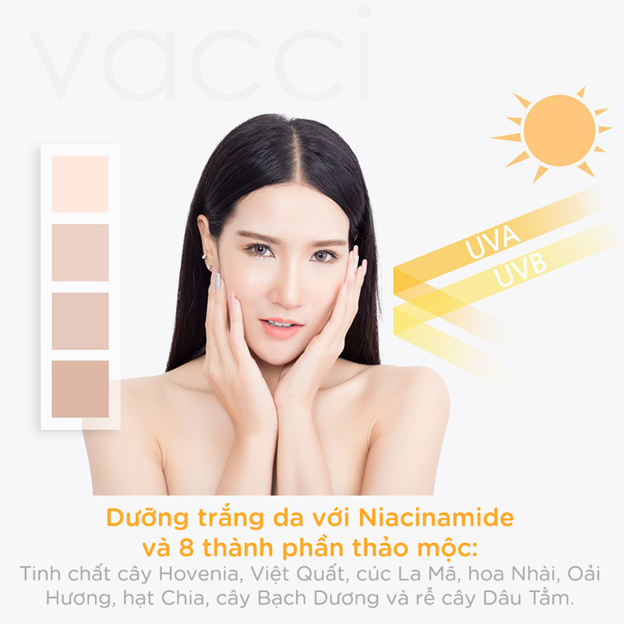 Kem Chống Nắng VACCI Dành Cho Mặt & Toàn Thân - LUXE COLLECTION SUN CREAM SPF70 PA+++ 70ML