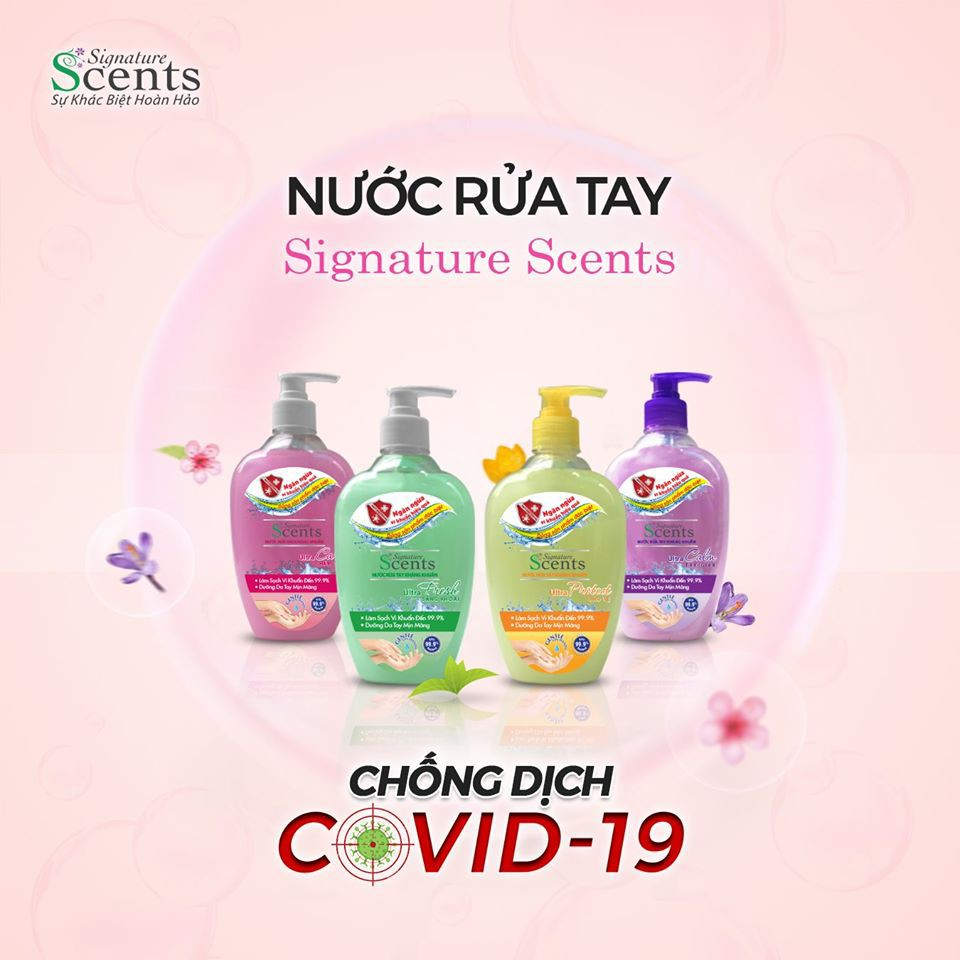 Nước Rửa Tay Kháng Khuẩn SIGNATURE SCENTS 500g - ULTRA FRESH