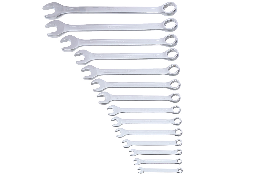 Bộ cờ lê đa năng, Bộ cờ lê 14 cây tiêu chuẩn 6-24mm khóa vòng miệng bằng thép cacbon