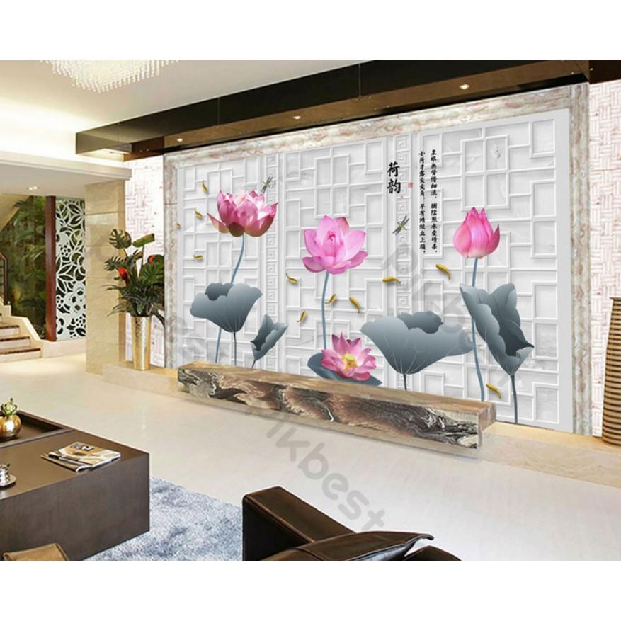 Tranh dán tường Tranh 3d dán tường phòng khách phòng ngủ hiện đại 14