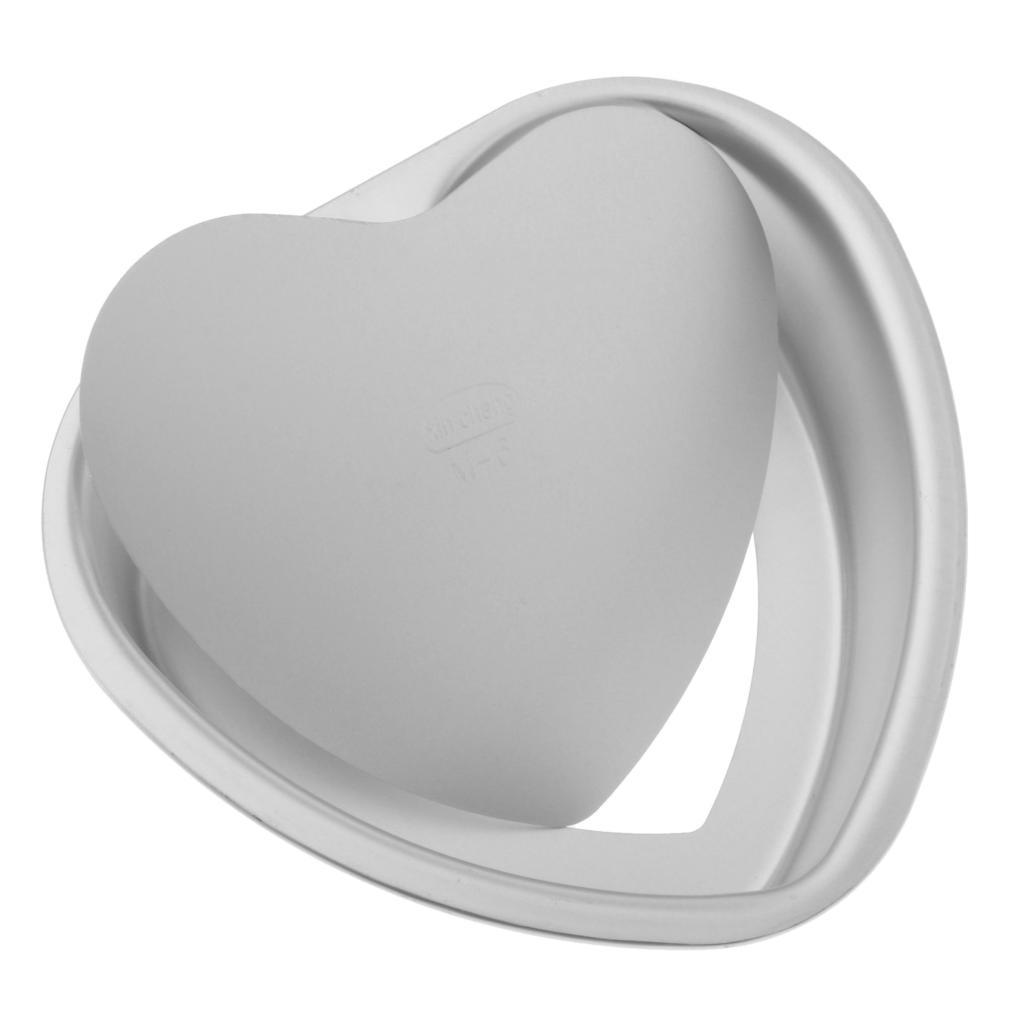 Heart Shaped Cake Pan with Removable Bottom Aluminum Wedding Baking Cake Tin Pan