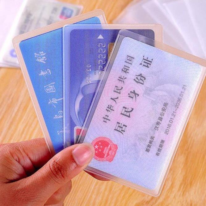 Combo 4 Thẻ Bọc Bảo Vệ Thẻ Căn Cước, Thẻ Ngân Hàng, Thẻ Bảo Hiểm Trong Suốt