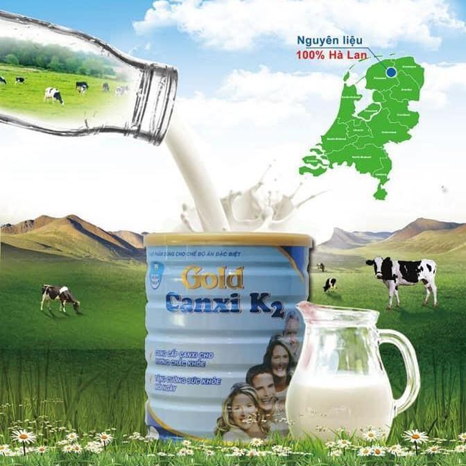 Sữa bột Gold canxi k2 halanmilk 900g - Cung cấp Canxi cho xương chắc khỏe,tăng cường sức khỏe, Halanmilk