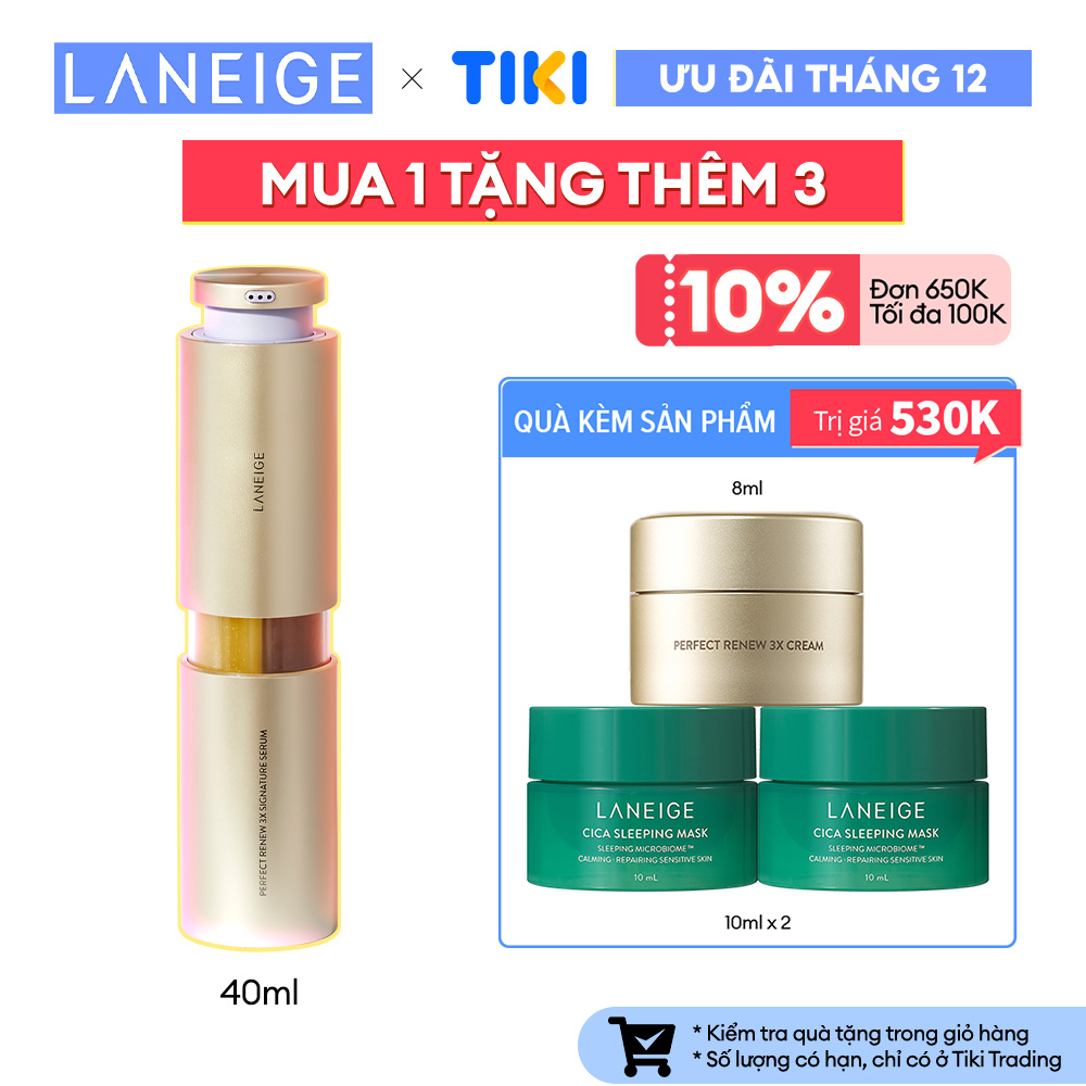 Tinh Chất Chống Lão Hóa 3 Hoạt Chất Laneige Perfect Renew 3X Signature Serum 40Ml