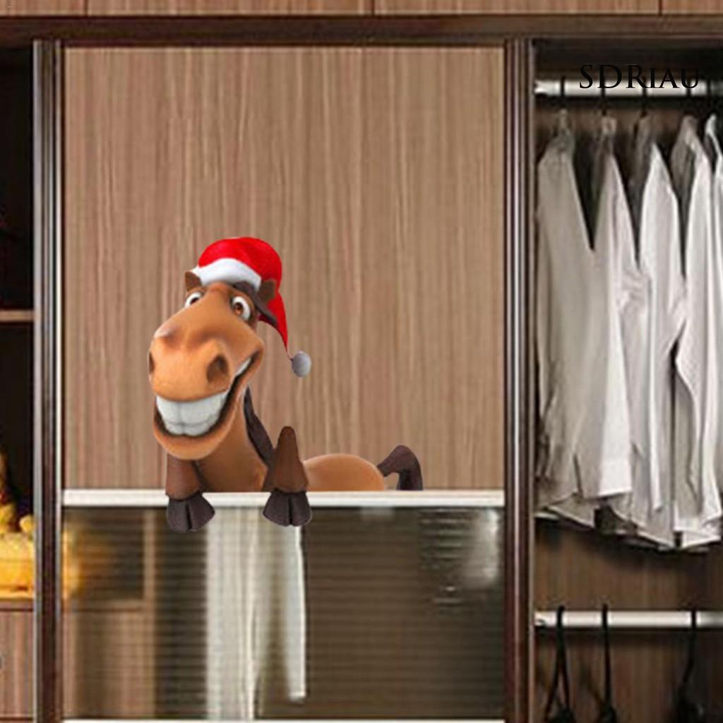 Miếng Dán Trang Trí Kính Chắn Gió Xe Hơi Họa Tiết Giáng Sinh Thời Trang 1011