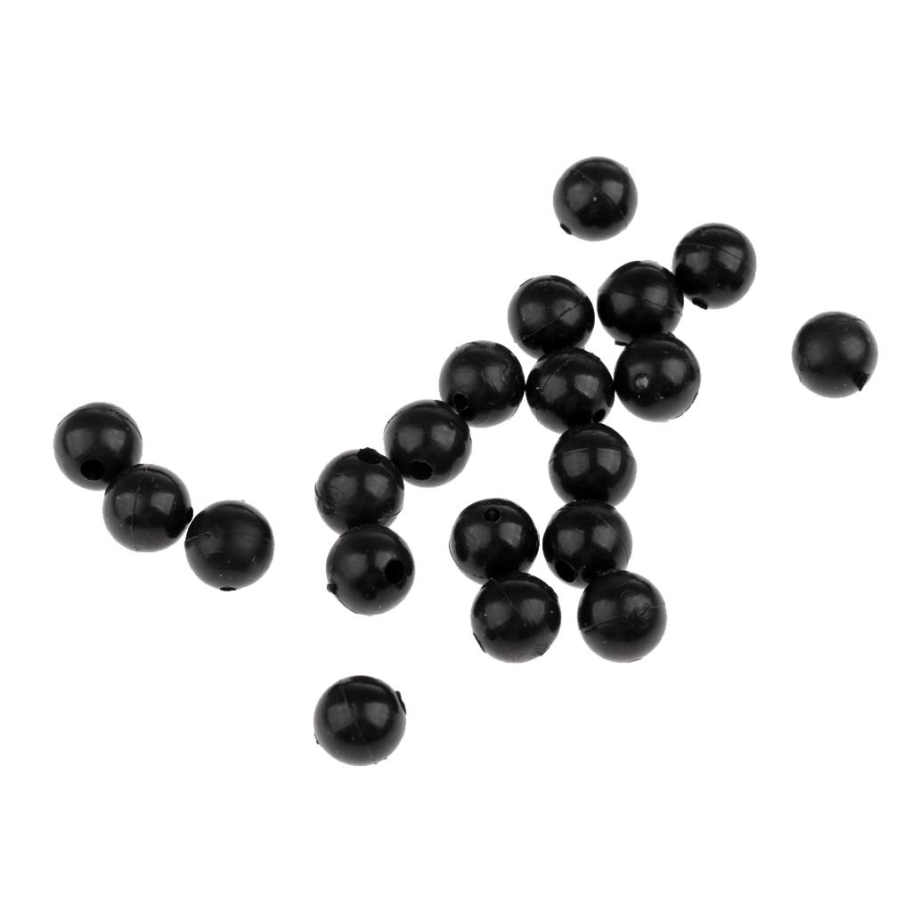 20pcs 8mm Rubber Fishing Beads Lure Carp Fishing Beads Kit Terminal Tackle