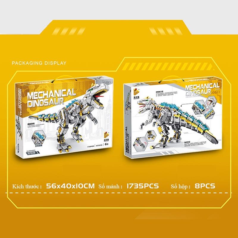 Đồ chơi Lắp ráp Khủng long Allasarus, Panlos 611015 Mechanic Dinosaur, Xếp hình thông minh, Mô hình Khủng Long