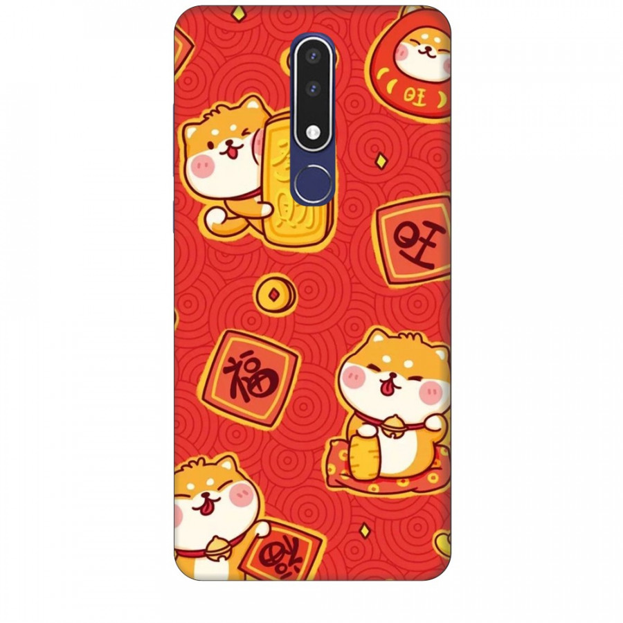 Ốp lưng dành cho điện thoại NOKIA 3.1 Plus Mèo Thần Tài Mẫu 4